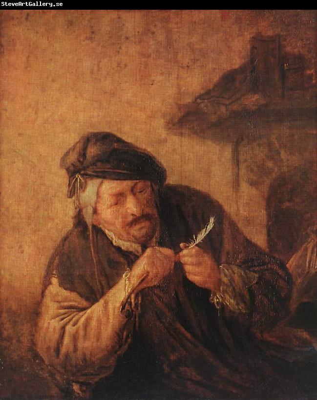 OSTADE, Adriaen Jansz. van Cutting the Feather ag